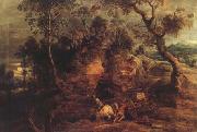 Landscape With Carters (mk27) Peter Paul Rubens